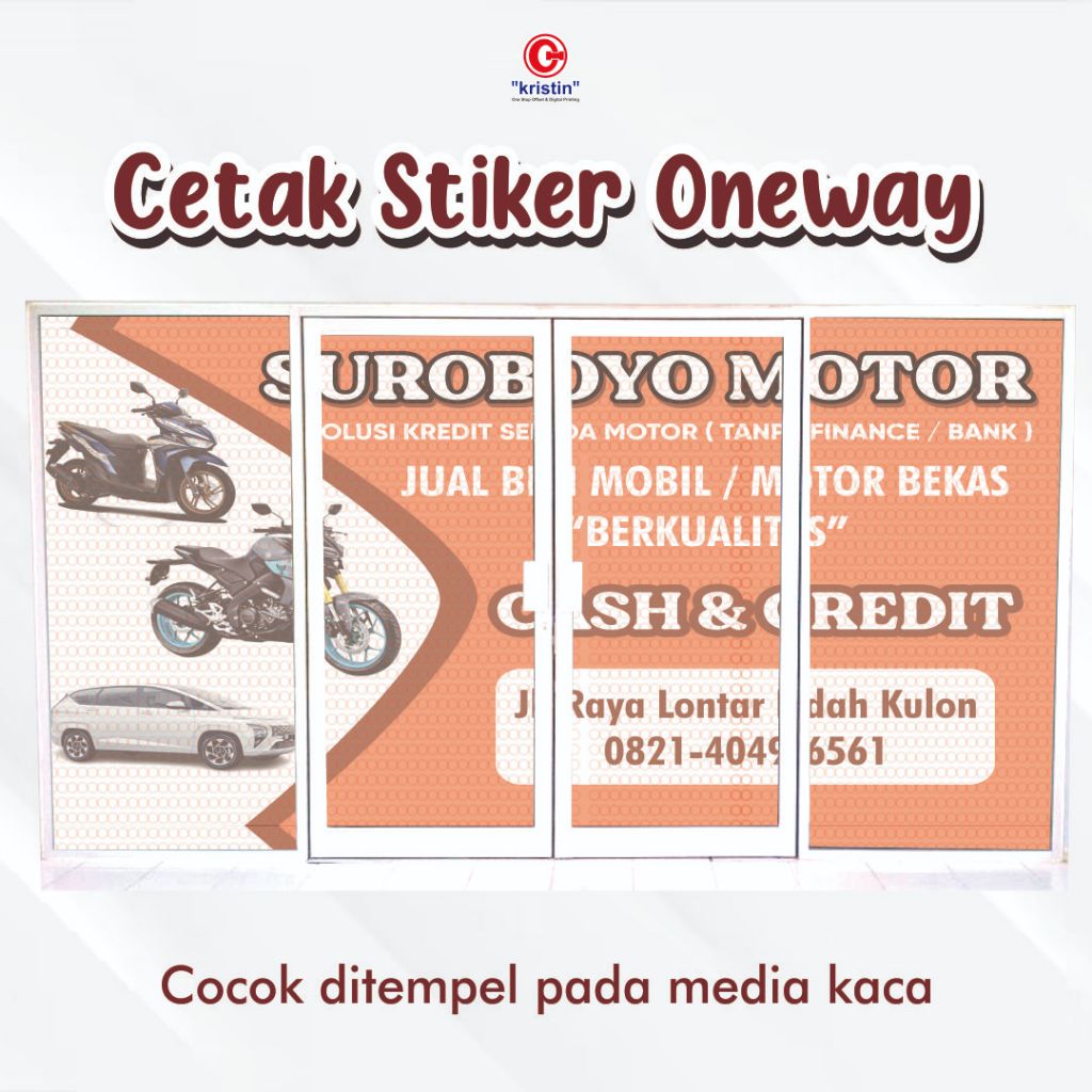 

CETAK STICKER ONE WAY MURAH