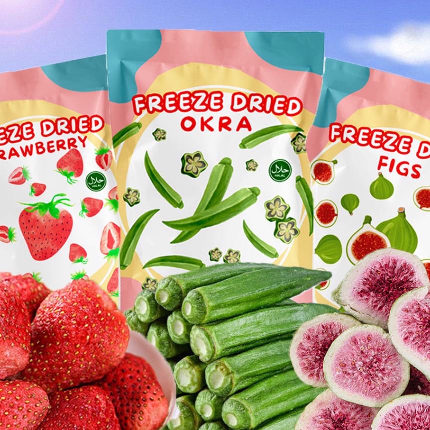 

Terbaru Cemilan Strawberry Crispy Freeze Dried Tin Kiwi Okra Crunchgie