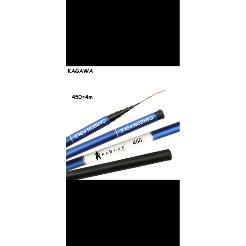 Joran tegek KAGAWA karbon putih biru composite 270,360,450,540