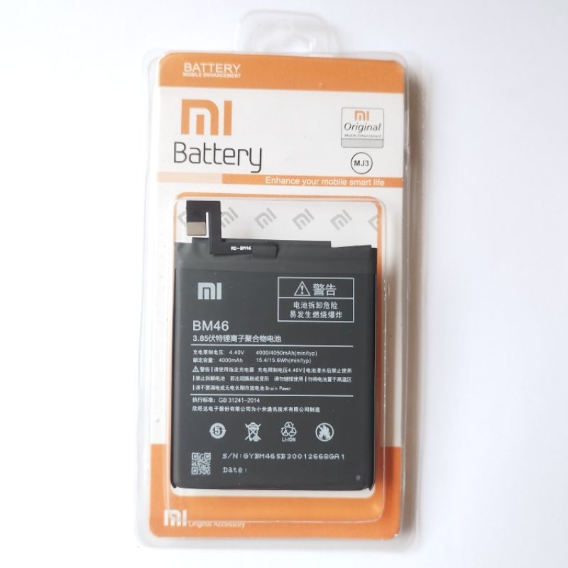 Baterai Batre Xiaomi Redmi Note 3 | Redmi note 3 Pro Bm46 Original