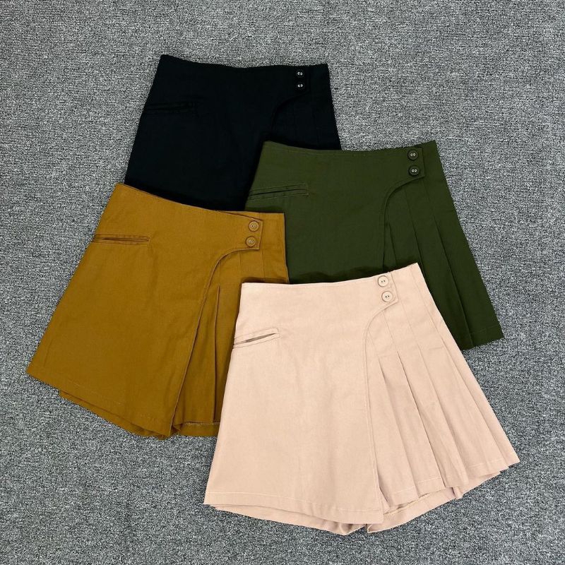 Rok Celana Import Wanita Kode 8781 || Celana Rok Pendek Wanita Import Bahan Adem || Rok Celana Wanit