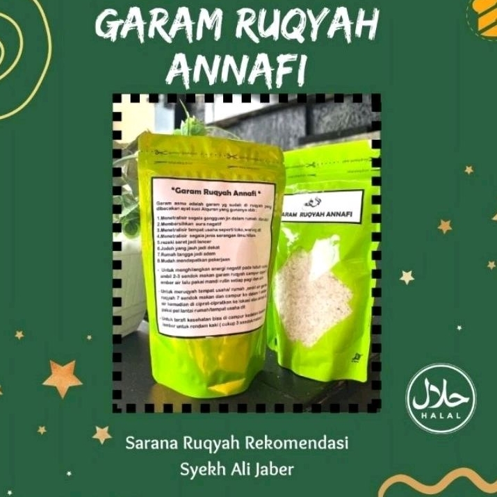 

Garam Ruqyah Annafi (Meruqyah/Menetralisirkan Rumah, Toko, Tempat Usaha Dll