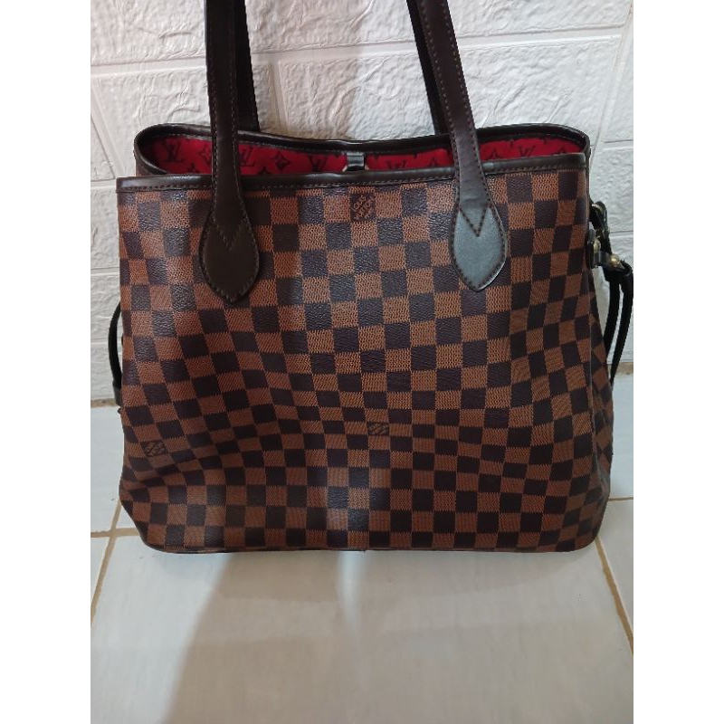 Preloved Tas lv neverfull damier