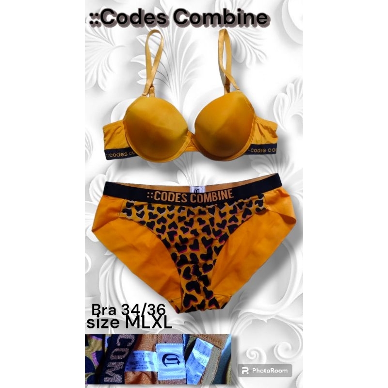 codes combine set bra Panty