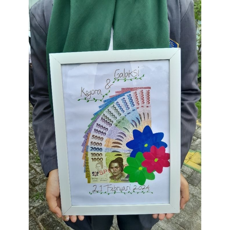 MAHAR PERNIKAHAN BINGKAI UANG