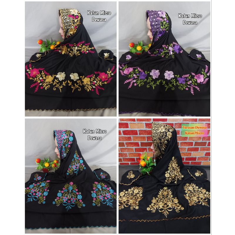 NEW MODEL MUKENA TERUSAN WARNA | MUKENA BORDIR TERKINI MURAH | MUKENA FASHION TERKINI | MUKENA BORDI