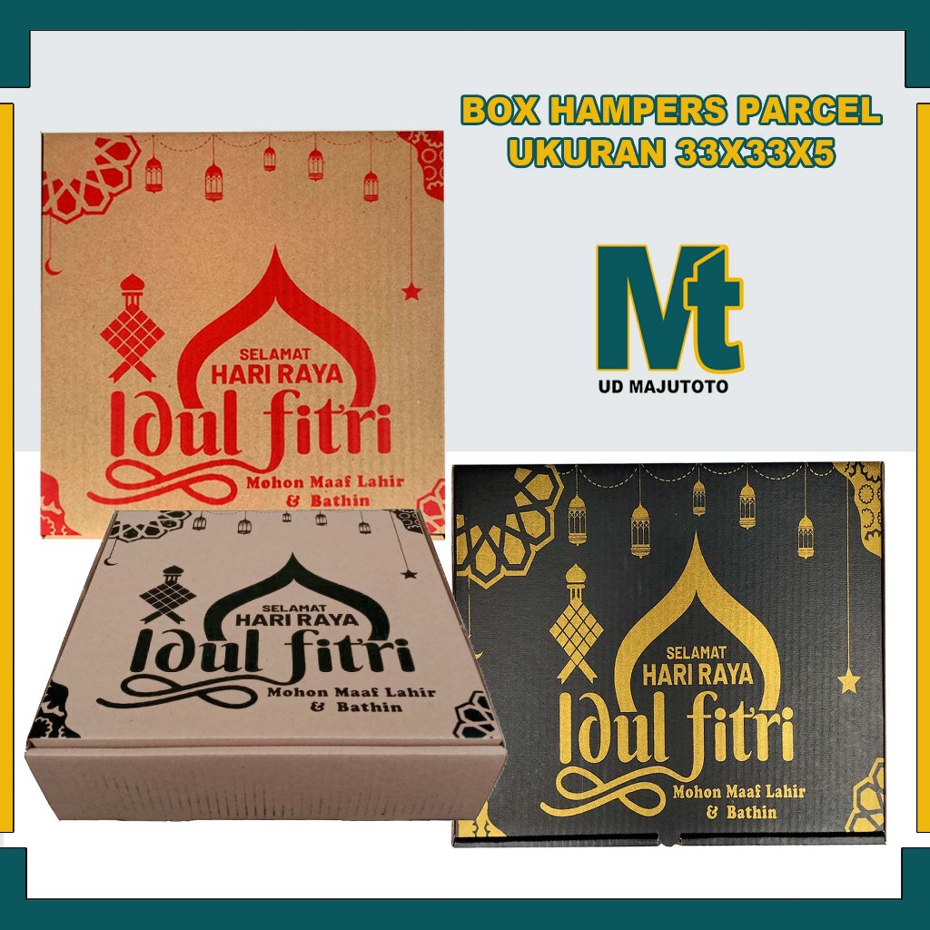 

Box Eidul Fitri 33x33x5 Cm Hanpers Lebaran / Box Hampers Lebaran / Box Kue Kering Idul Fitri