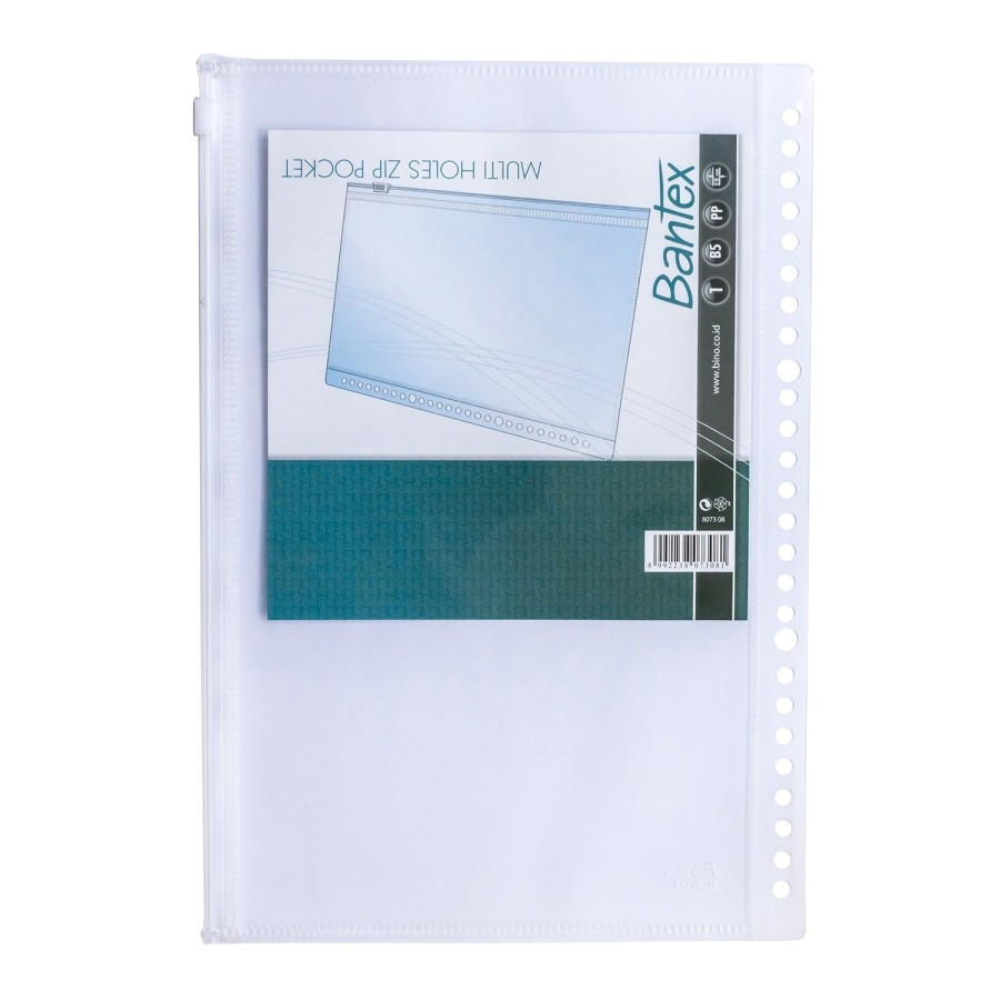

Bantex Zipper Pocket For Mutiring Binder B5 26 Holes #8073 08