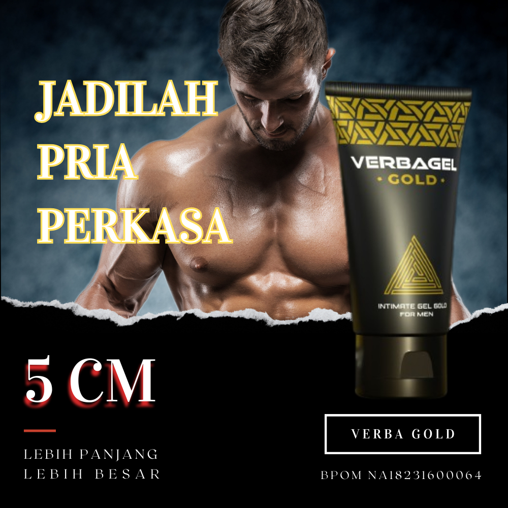 Cream Krim Perawatan Pria Verbagel Gold Pembesar Alat Vita Pria Alami Permanen