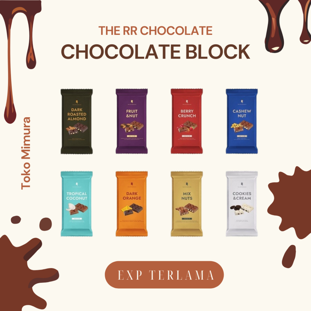 

The RR Chocolate Bar 100gr Cokelat Premium EXP TERLAMA Coklat Premium