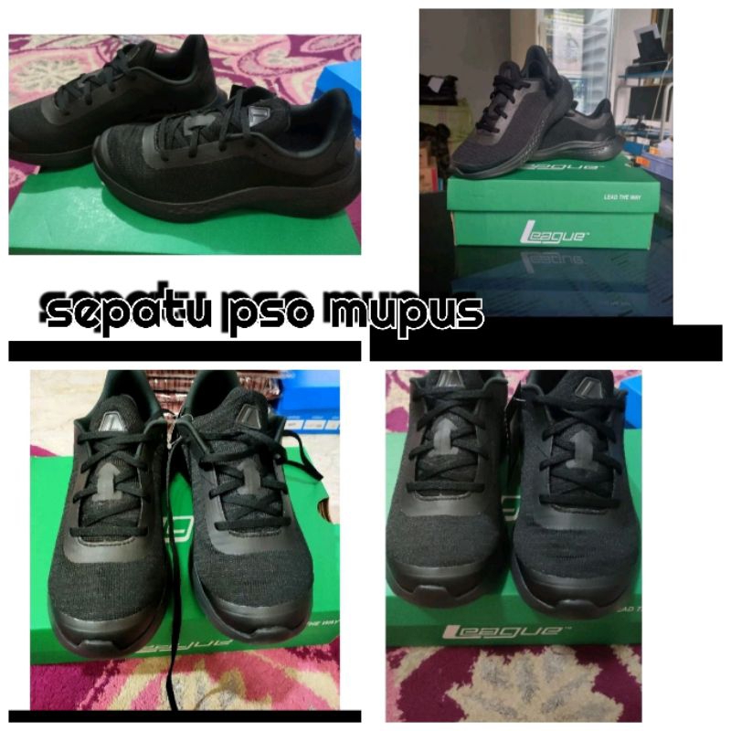 sepatu pso olahraga persit terbaru hitam pekat LEGAS LEAGUE sesuai MUPUS PP PERSIT PUSAT