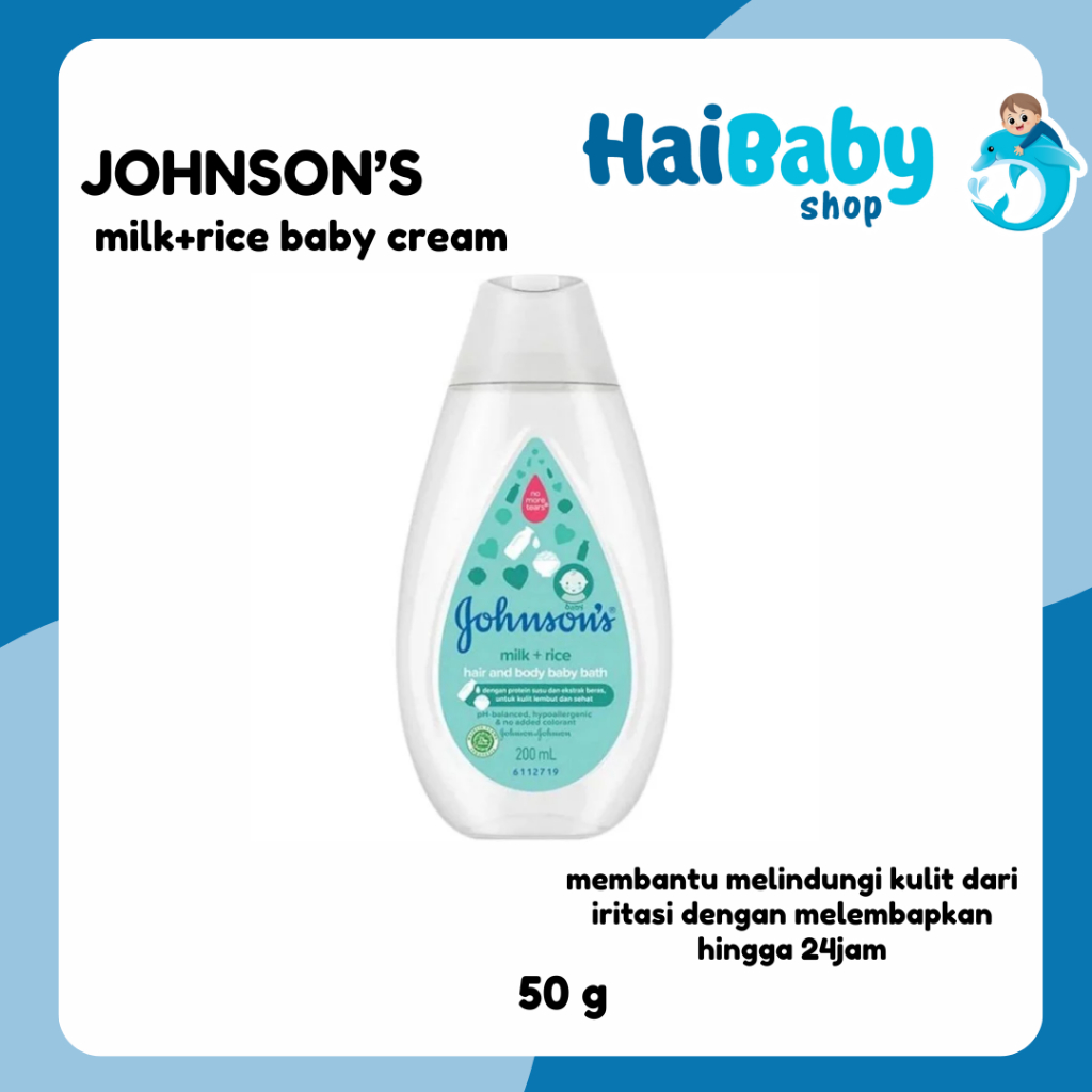 Johnson's milk+rice baby cream 50g