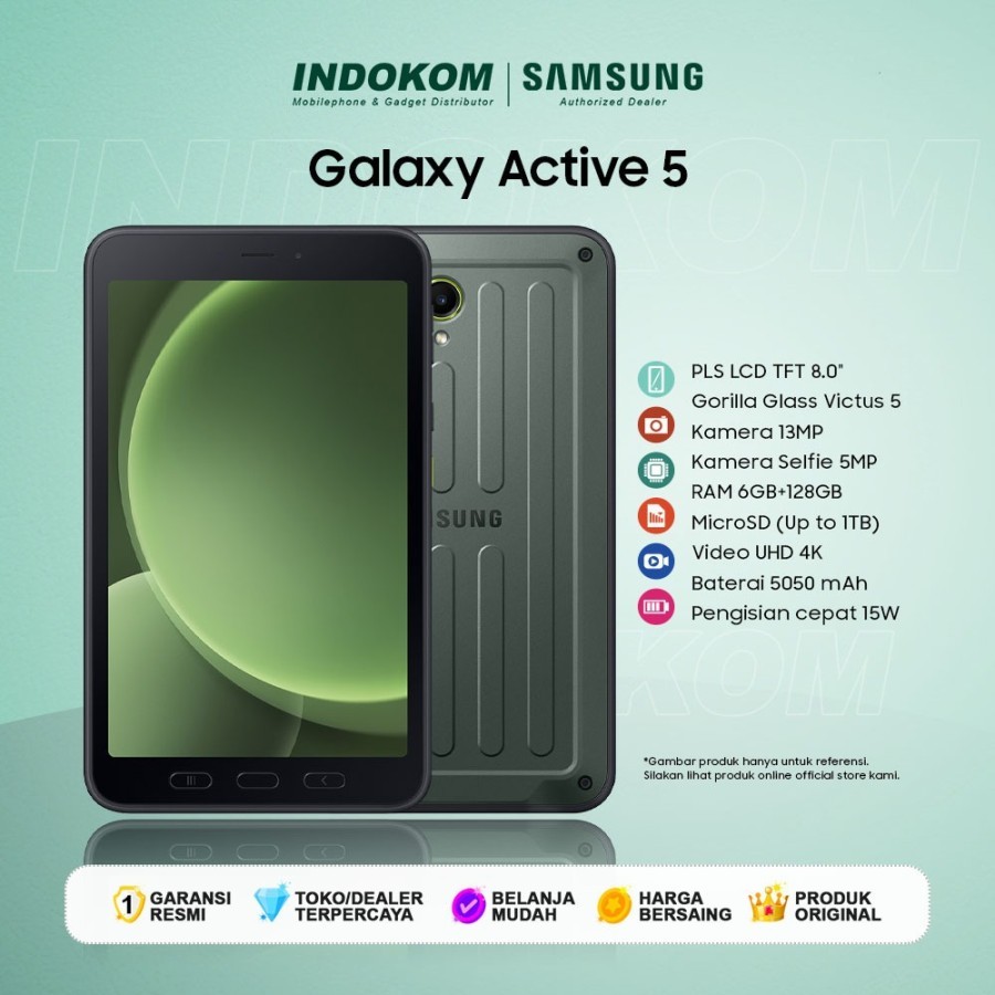Samsung Galaxy Tab Active 5 5G 6GB/128GB Garansi Resmi