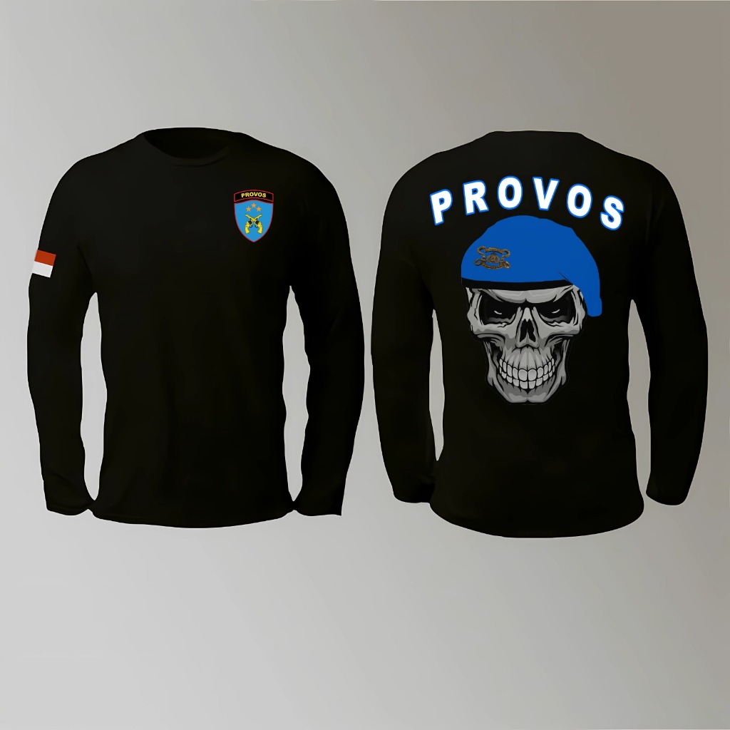 KAOS LENGAN PANJANG PROVOS WARNA HITAM