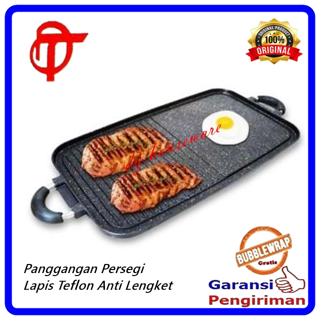 Multi Grill Pan Persegi Panjang Wajan Panggang Serbaguna TD