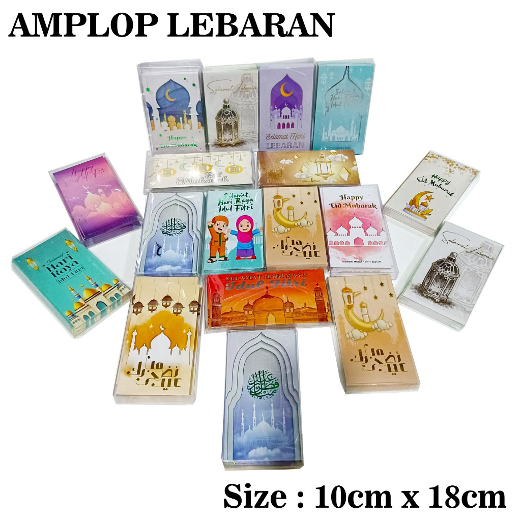

Amplop Lebaran Idul Fitri PANJANG (isi 25 pcs) Amplop Ramadhan Karakter Angpao Lucu