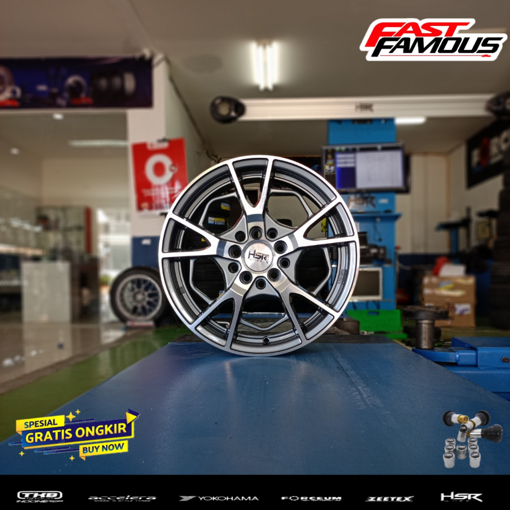 velg racing mobil ertiga, xover, sienta ring 15 murah hsr type eximius