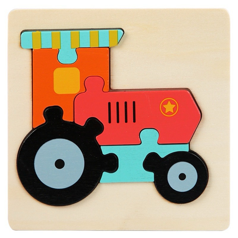 Mini Wooden Puzzle Train