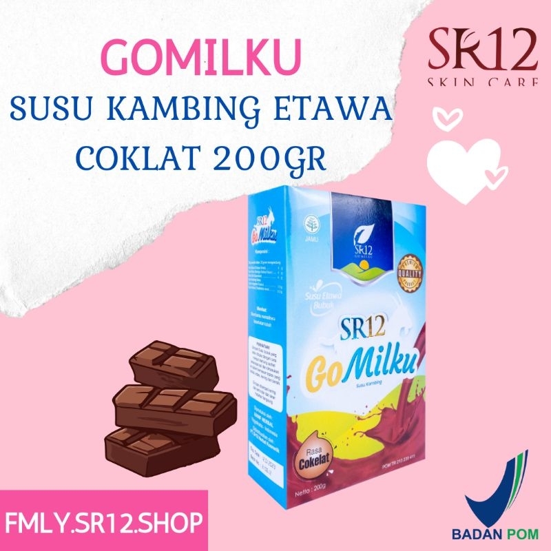 

Susu Kambing SR12 Gomilku 200gr Go Milku Susu Bubuk Etawa Halal Rasa Cokelat