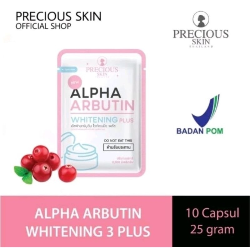 Premium Skin Alpha Arbutin Whitening 3 Plus Kapsul Original BPOM