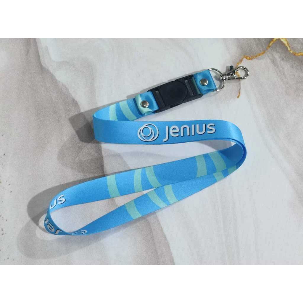 

Cetak Lanyard Custom Logo Jenius 2 CM 2 Sisi/Tali Lanyard ID Card Custom Murah