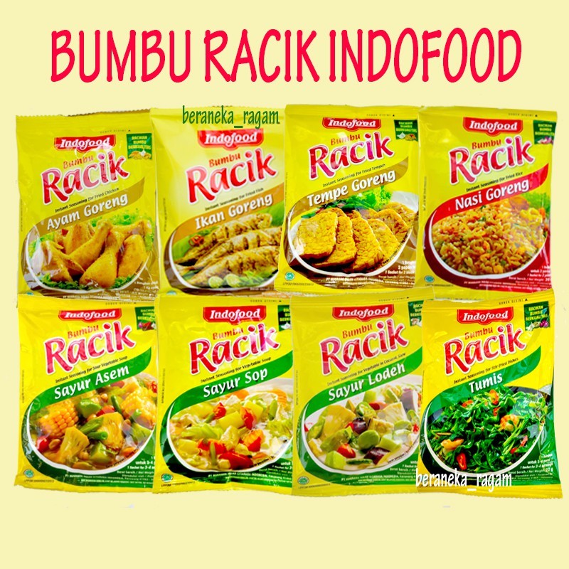 

RACIK BUMBU DAPUR INSTANT INDOFOOD 1 SACHET 33 GR