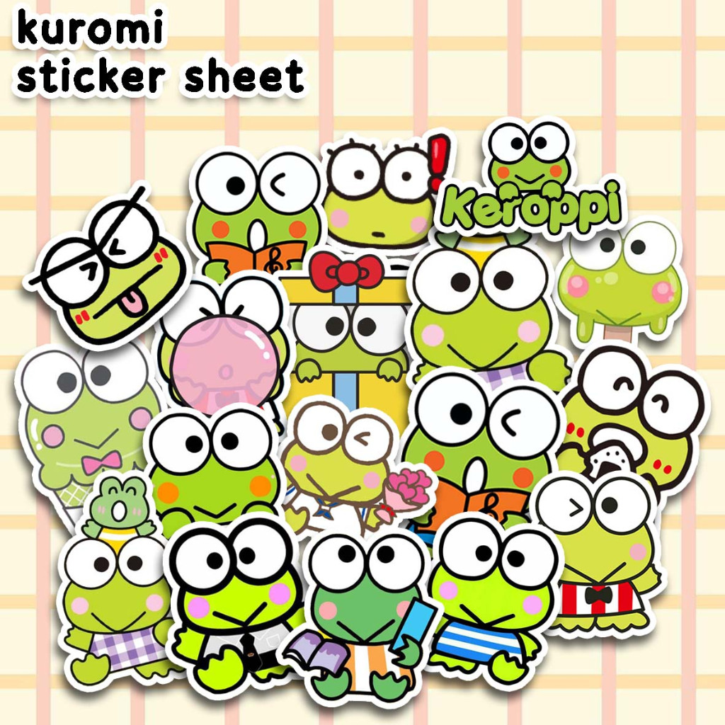 

Keroppi Stiker Pack Sanrio Aesthetic Dekorasi Tumblr Sticker Cute Journal Diary Scrapbook Buku Jurnal