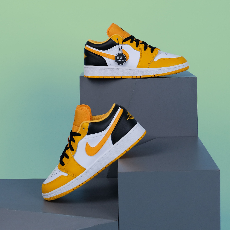 Air Jordan 1 Low University Gold/Taxi 100% Original