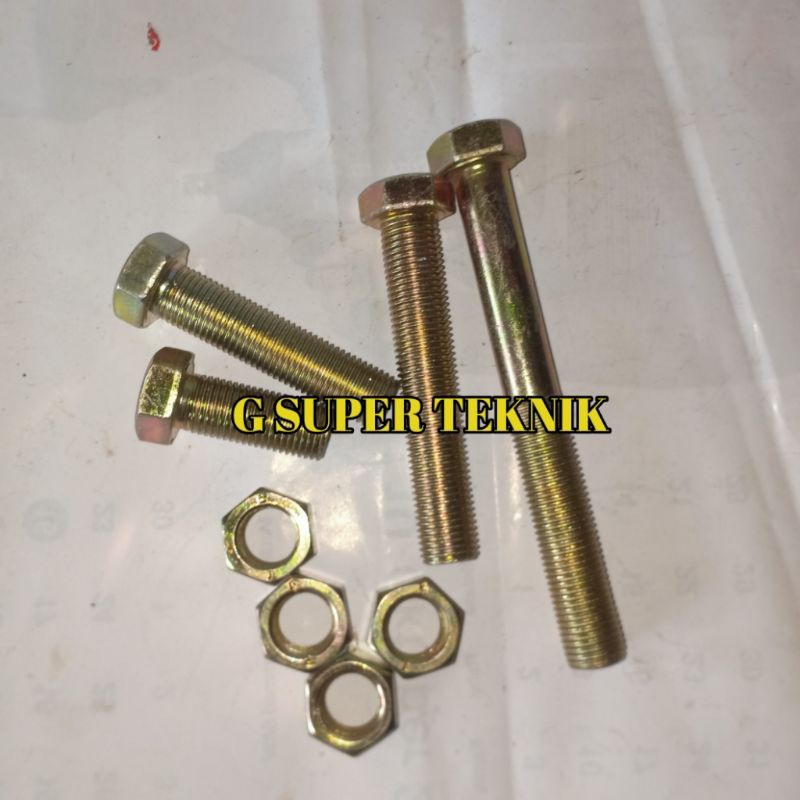 Baut 17 Drat Halus M10 berbagai ukuran Murah dan Berkualitas