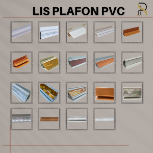 lis plafon PVC / list PVC pinggir siku sambung ter murah berkualitas