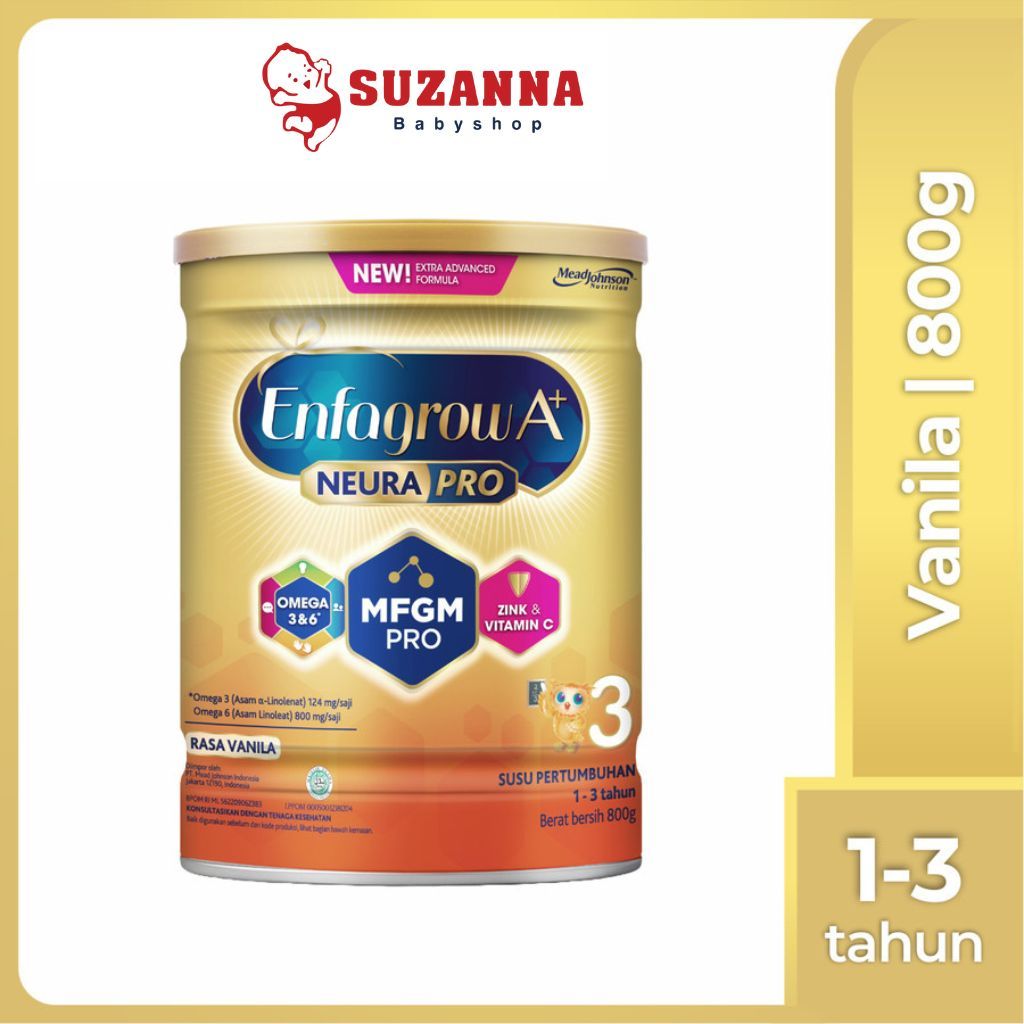 

ENFAGROW A+3 VANILA 800 GR /KEMASAN BARU 800GR