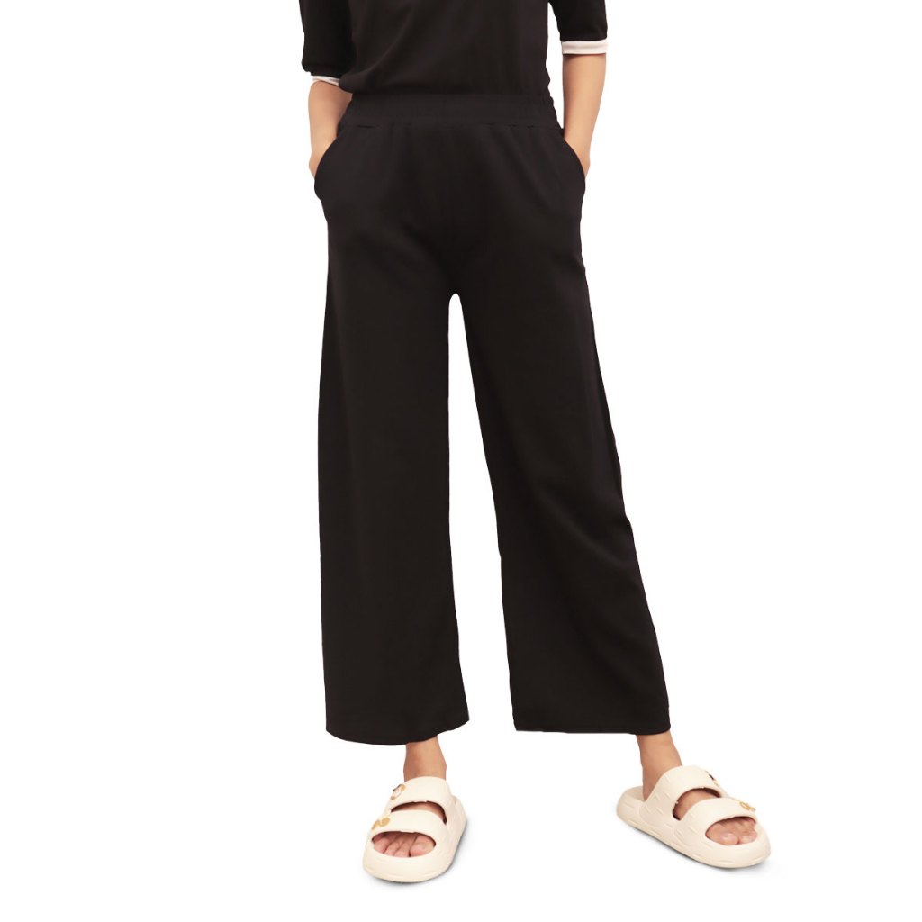 CP001 Celana Kulot Wanita Crinkle Slim Fit High Waist Premium Kulot Kasual Ramping Lurus Bawahan Wan