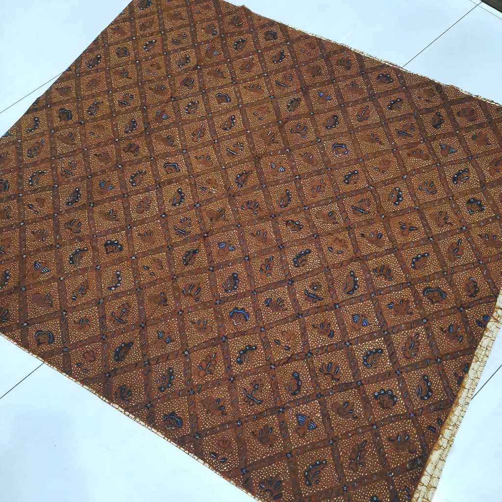 Kain Batik Tulis Jarik Solo Sogan Motif Sidomukti