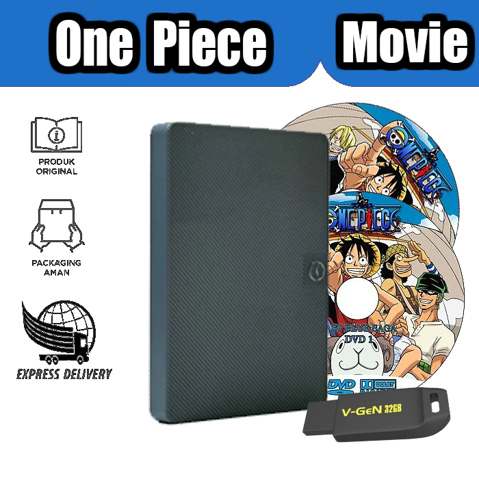 HARDISK EKSTERNAL 500GB / FLASHDISK / DISC BARU + BONUS ONE PIECE