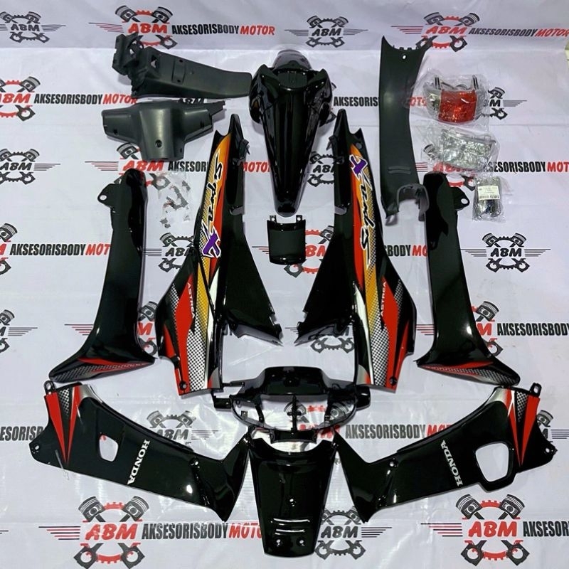 FULL BODY HALUS KASAR SET LAMPU HONDA SUPRA X LAMA 2002 2003