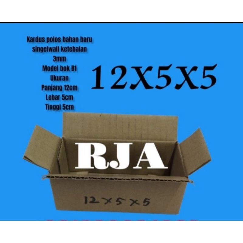 

kardus ukuran 12x5x5cm