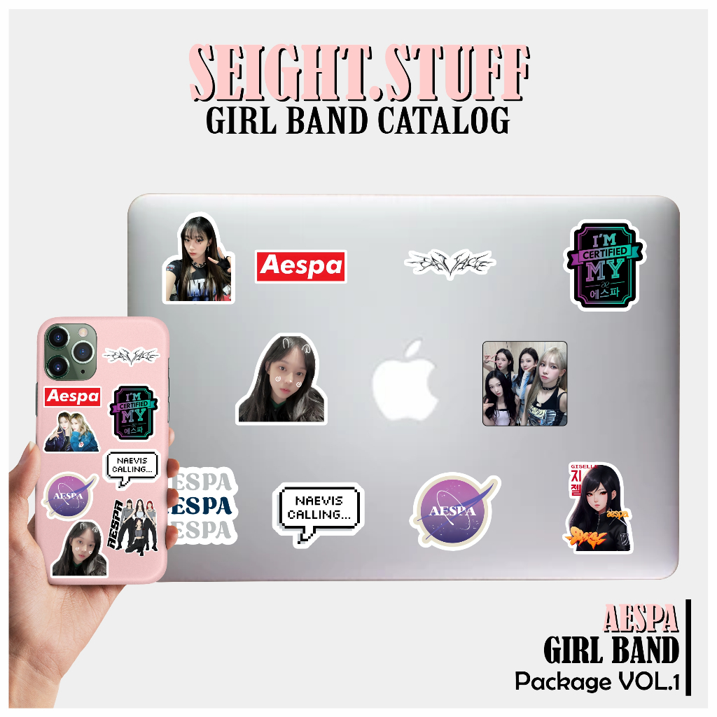 STICKER HANDPHONE DAN LAPTOP AESPA || AESPA VOL.1