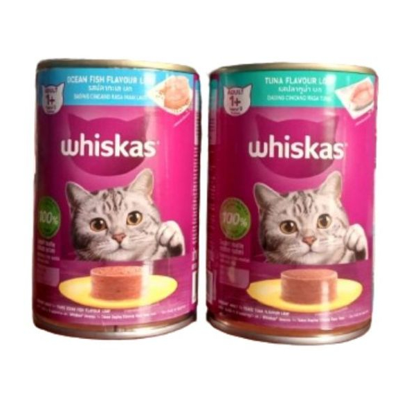 Makanan Kucing Whiskas Kaleng 400 gram / Whiskas Kaleng Makanan Basah Kucing