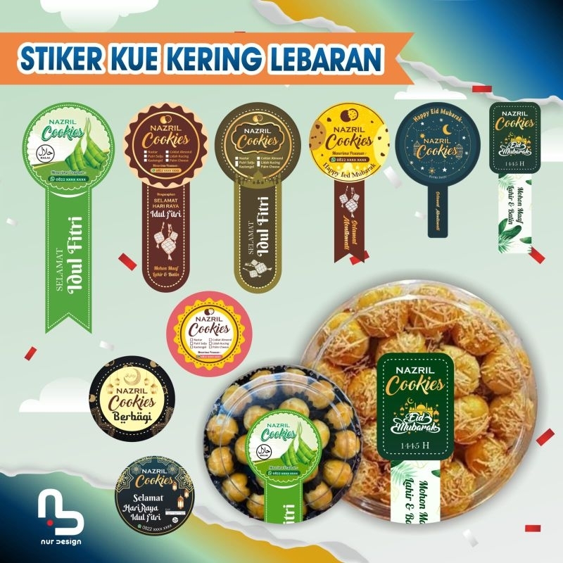 

Stiker Segel Toples Kue Kering Lebaran Segel Makanan Stiker Segel Custom