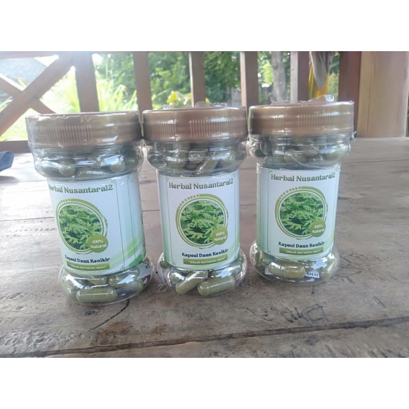 Kapsul daun kenikir kaya manfaat isi 100 butir