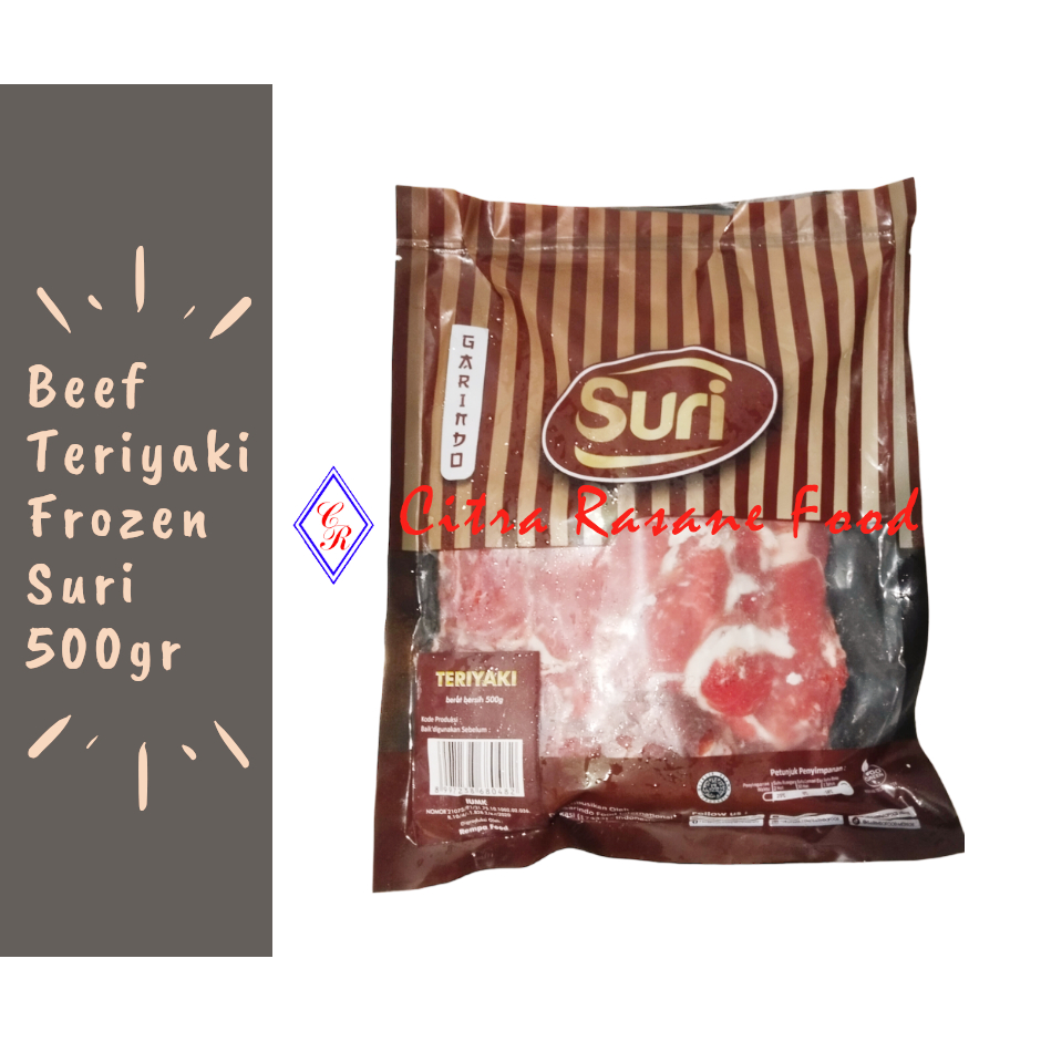 

Beef Teriyaki Frozen / Daging Sapi Teriyaki Frozen Suri 500gr