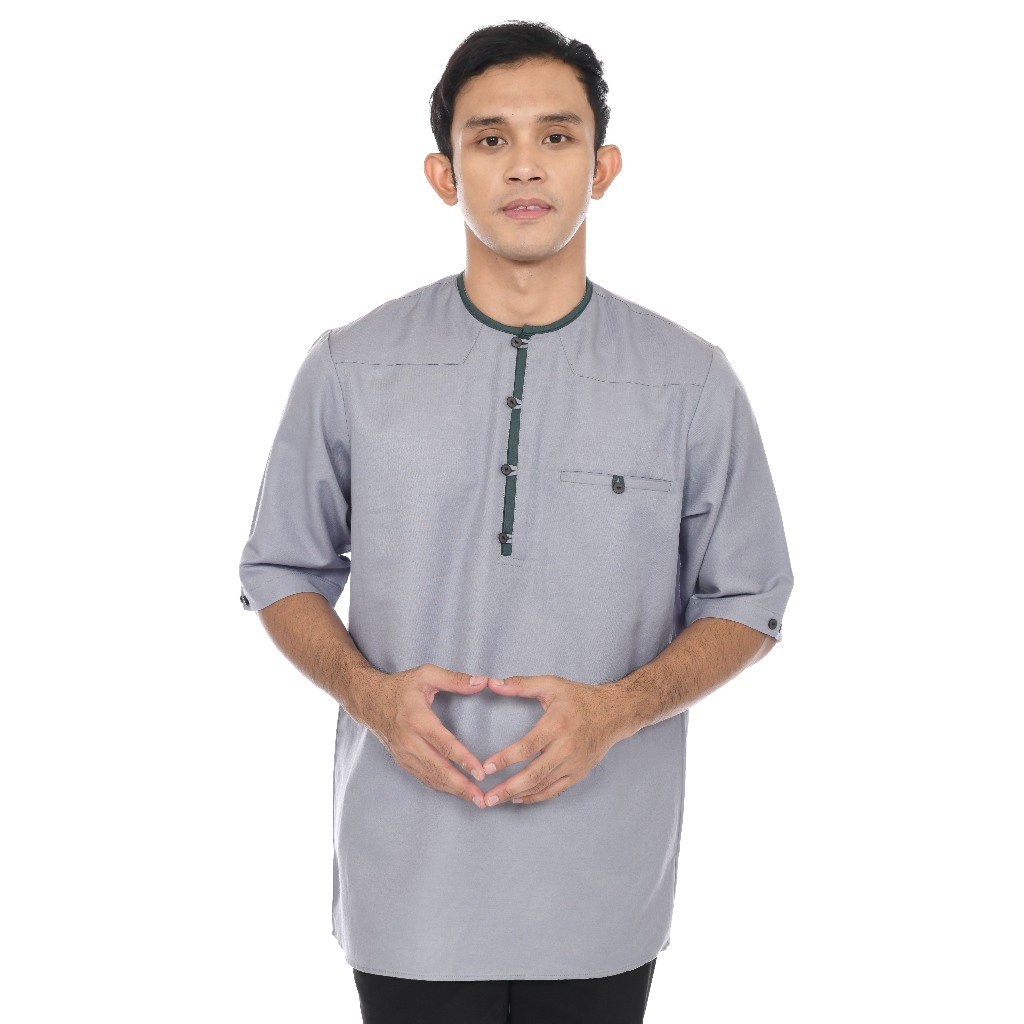 Baju Kemeja Koko Pria Dewasa Tangan Pendek Katun Toyobo Premium Koko Jumaah Kalam  Terbaru 2024