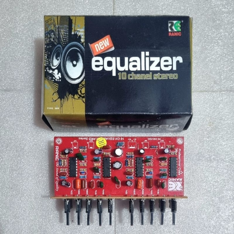 KIT Equalizer 10 Channel Stereo Ranic 869