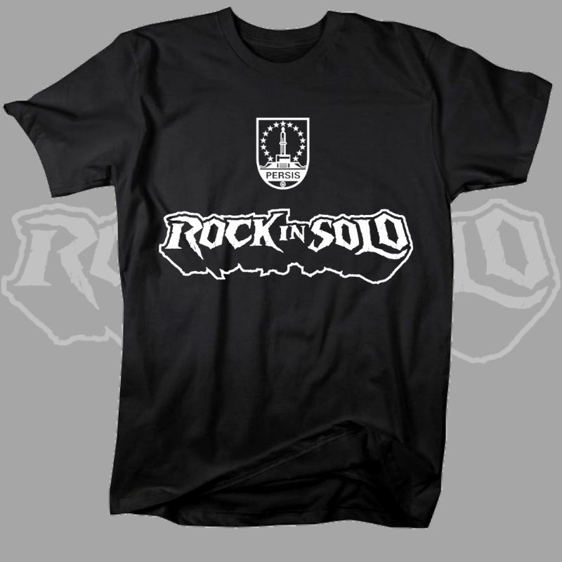 KAOS BAJU TSHIRT CASUAL FOOTBALL PERSIS ROCK IN SOLO