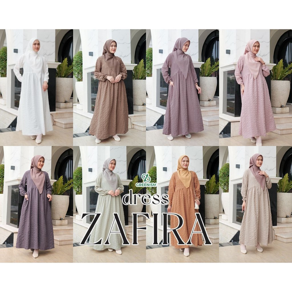 Greenism Zafira Dress Quality Premium Gamis