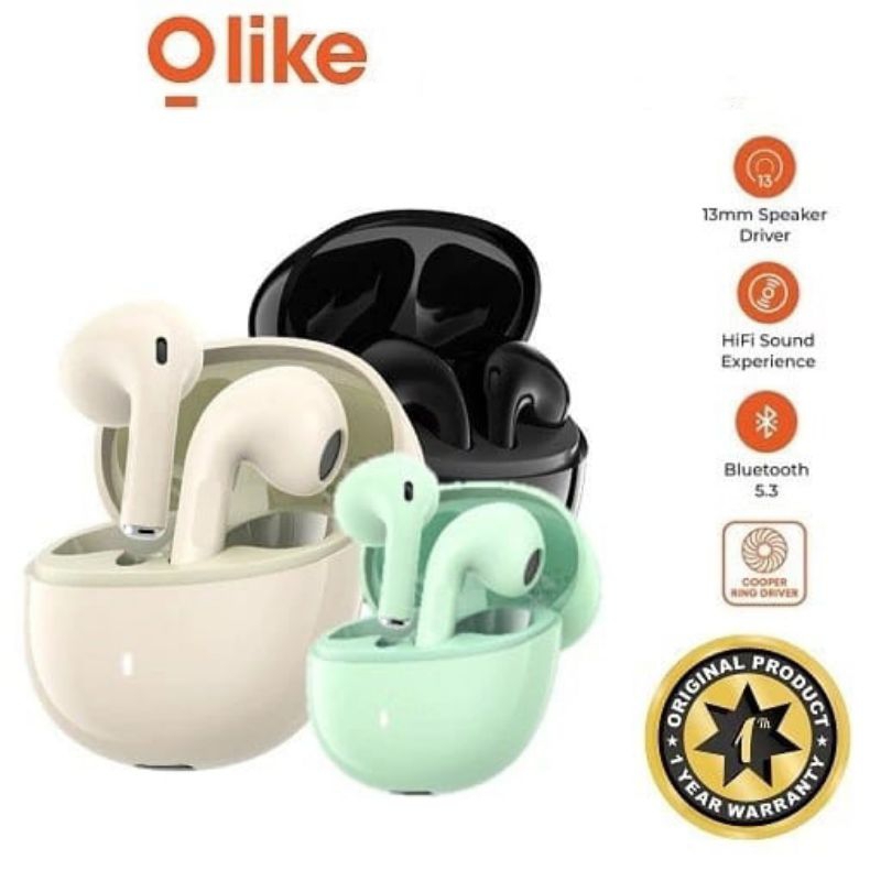 OLIKE T111 , T111S TWS True Wireless Earphone Bluetooth 6.0 Headset Hifi Sound Original