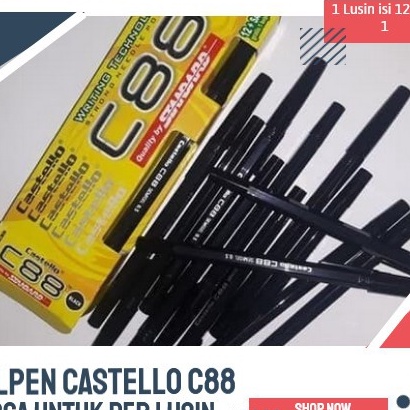 

FG2 TERMURAH Pulpen Standard Murah C 88 Pen Standart Castello C88 ISI 13