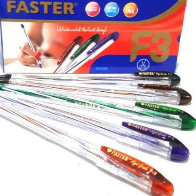 

Diskon Pulpen Faster F3 High Grade 5mm 1pak12pcs