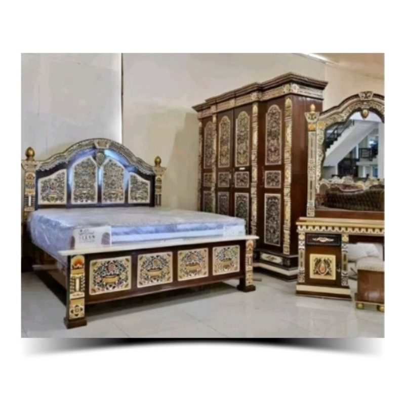 SET KAMAR TIDUR PAKET SESERAHAN PERNIKAHAN SET KAMAR TIDUR UKIRAN JEPARA