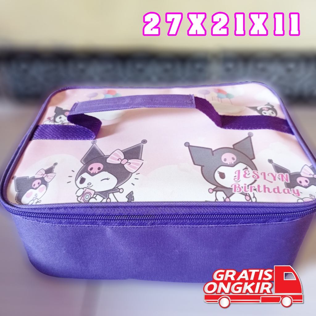 Tas Lunch Box / Tas Lunch Box Anak / Tas Ultah Anak / Tas Ultah / Tas Ultah Anak Custom Nama / Tas U